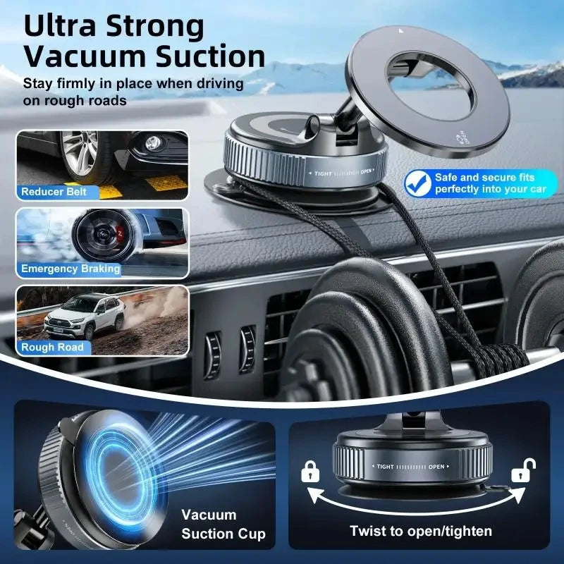 Magnetic Vacuum Phone Bracket