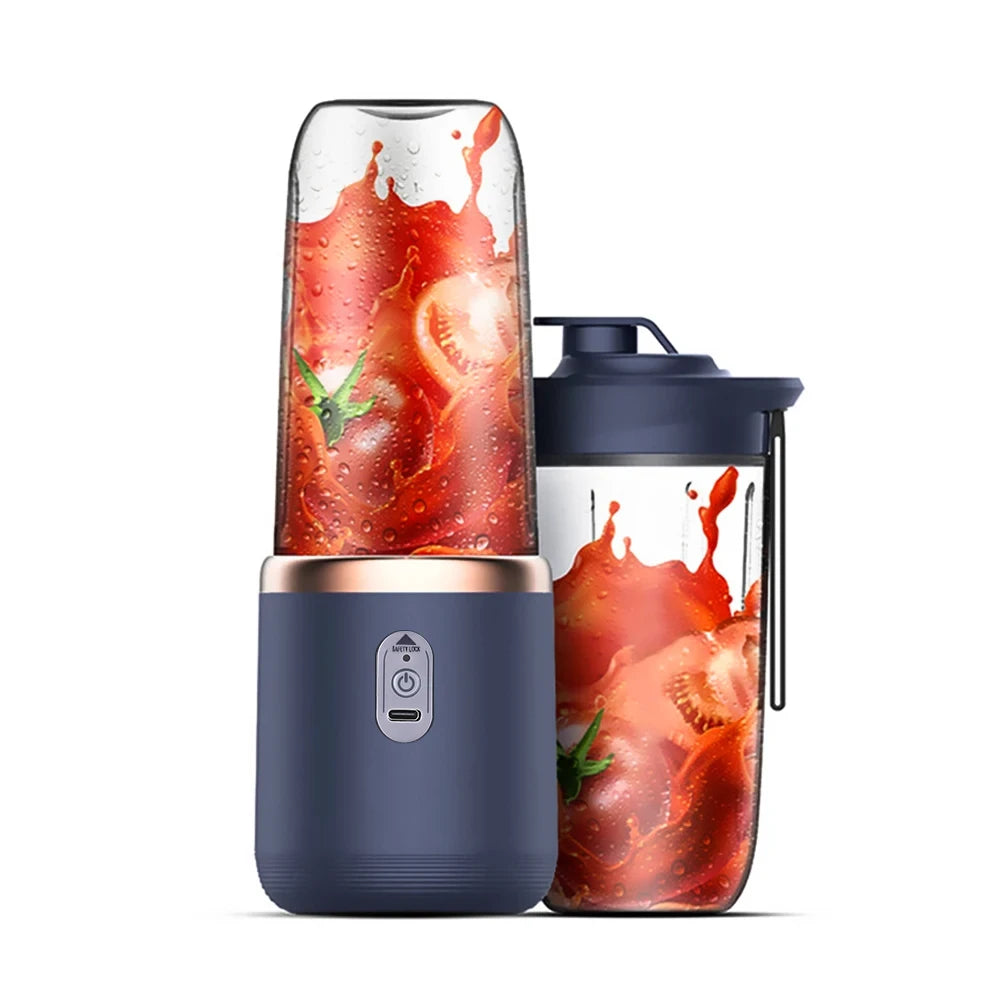 6-Blade Electric Juicer with 2 Cups