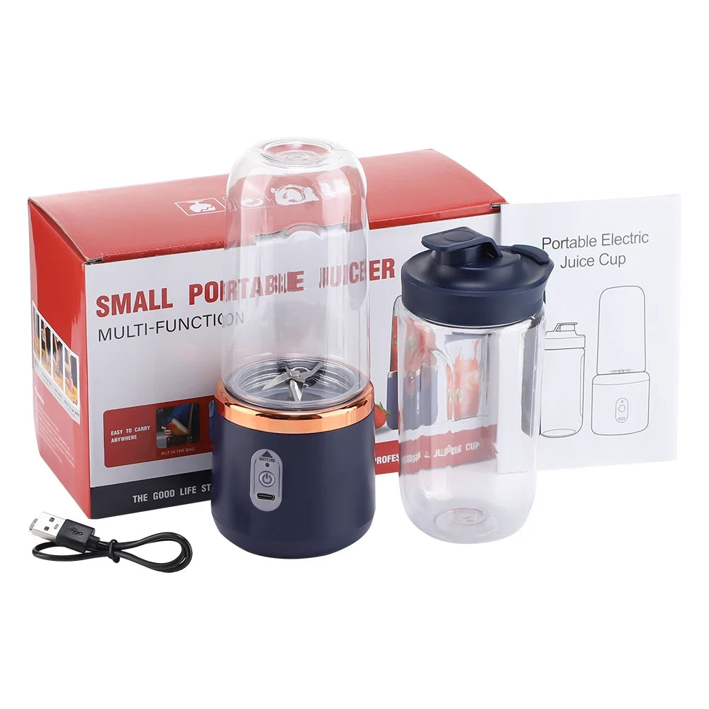 6-Blade Electric Juicer with 2 Cups