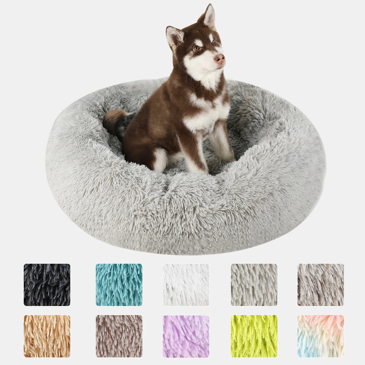Plush Donut Pet Bed